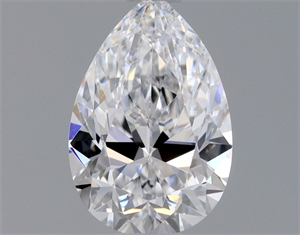 Picture of Natural Diamond 0.41 Carats, Pear with  Cut, D Color, VVS2 Clarity and Certified by GIA
