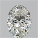 Natural Diamond 0.90 Carats, Oval with  Cut, G Color, VS2 Clarity and Certified by GIA