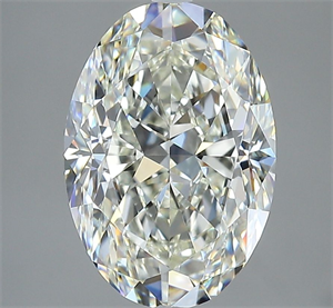 Foto Diamante Natural 3.51 quilates, Ovalado , Color J, claridad VS1 y certificado GIA de