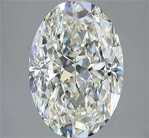 Foto Diamante Natural 3.51 quilates, Ovalado , Color J, claridad VS1 y certificado GIA de