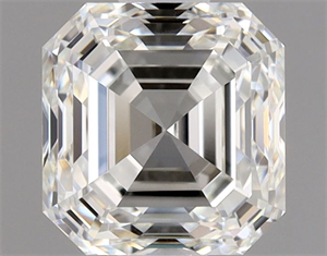 Picture of Natural Diamond 1.01 Carats, Asscher with  Cut, K Color, VVS2 Clarity and Certified by GIA