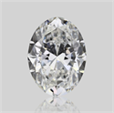 Natural Diamond 0.51 Carats, Oval with  Cut, F Color, VS2 Clarity and Certified by GIA