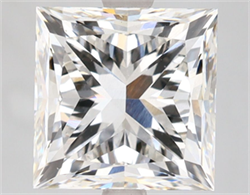 Picture of Lab Grown Diamond 5.02 Carats, Princess with  Cut, Fancy Blue Color, VS1 Clarity and Certified by IGI