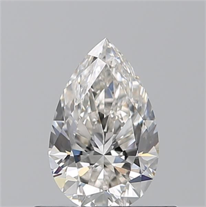 Picture of Natural Diamond 0.57 Carats, Pear with  Cut, H Color, VVS2 Clarity and Certified by GIA