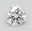 Lab Grown Diamond 0.73 Carats, Round with Ideal Cut, D Color, VVS2 Clarity and Certified by IGI