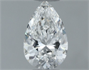 Diamante Natural 0.40 quilates, De pera , Color F, claridad SI1 y certificado GIA