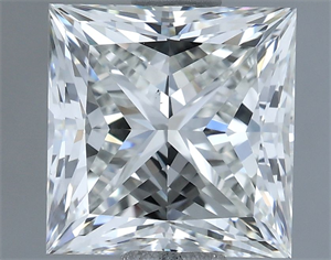 Foto Diamante Natural 1.80 quilates, Princesa , Color H, claridad VS1 y certificado IGI de