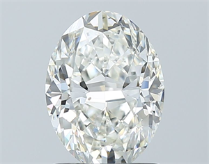 Picture of Natural Diamond 1.51 Carats, Oval with  Cut, H Color, SI1 Clarity and Certified by GIA