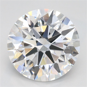 Picture of Lab Grown Diamond 3.11 Carats, Round with Ideal Cut, D Color, VVS1 Clarity and Certified by IGI