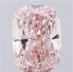 Picture of Lab Grown Diamond 6.02 Carats, CUSHION MODIFIED with  Cut, Fancy Intense Pink Color, VS1 Clarity and Certified by IGI