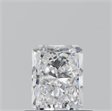 Natural Diamond 0.50 Carats, Radiant with  Cut, E Color, VS2 Clarity and Certified by GIA