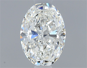 Picture of Natural Diamond 0.50 Carats, Oval with  Cut, H Color, SI1 Clarity and Certified by GIA
