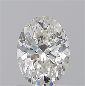 Picture of Natural Diamond 1.01 Carats, Oval with  Cut, H Color, VS1 Clarity and Certified by GIA