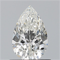 Natural Diamond 0.70 Carats, Pear with  Cut, G Color, VS2 Clarity and Certified by GIA
