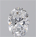 Natural Diamond 1.01 Carats, Oval with  Cut, D Color, VS2 Clarity and Certified by GIA