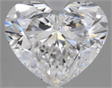 Natural Diamond 3.01 Carats, Heart with  Cut, E Color, SI1 Clarity and Certified by GIA