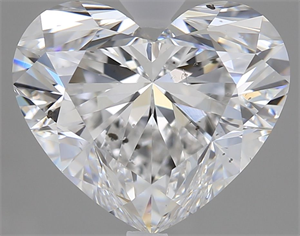 Picture of Natural Diamond 3.01 Carats, Heart with  Cut, E Color, SI1 Clarity and Certified by GIA