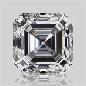 Picture of Natural Diamond 1.01 Carats, Asscher with  Cut, D Color, VVS2 Clarity and Certified by GIA