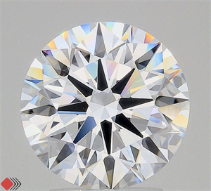 Picture of Lab Grown Diamond 3.08 Carats, Round with Ideal Cut, D Color, VVS1 Clarity and Certified by IGI