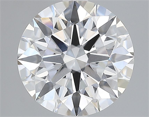 Picture of Lab Grown Diamond 2.37 Carats, Round with Ideal Cut, E Color, VVS2 Clarity and Certified by IGI