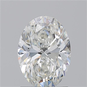 Picture of Natural Diamond 1.50 Carats, Oval with  Cut, H Color, SI1 Clarity and Certified by GIA