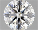 Lab Grown Diamond 1.81 Carats, Round with Ideal Cut, D Color, VVS2 Clarity and Certified by IGI