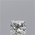 Natural Diamond 0.25 Carats, Princess with  Cut, F Color, VS2 Clarity and Certified by GIA