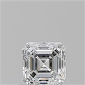 Natural Diamond 0.50 Carats, Asscher with  Cut, D Color, VVS2 Clarity and Certified by GIA