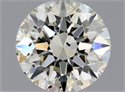 Natural Diamond 0.72 Carats, Round with Excellent Cut, K Color, SI1 Clarity and Certified by GIA