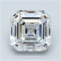 Natural Diamond 3.01 Carats, Asscher with  Cut, F Color, VS1 Clarity and Certified by GIA