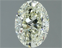 Natural Diamond 0.91 Carats, Oval with  Cut, L Color, IF Clarity and Certified by IGI