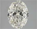 Natural Diamond 3.01 Carats, Oval with  Cut, K Color, SI2 Clarity and Certified by GIA