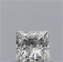 Natural Diamond 0.32 Carats, Princess with  Cut, E Color, VVS2 Clarity and Certified by GIA