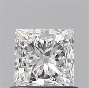 Picture of Natural Diamond 0.66 Carats, Princess with  Cut, G Color, VS2 Clarity and Certified by GIA