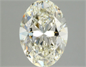 Natural Diamond 1.50 Carats, Oval with  Cut, K Color, VS1 Clarity and Certified by GIA
