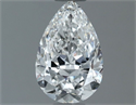Diamante Natural 0.70 quilates, De pera , Color E, claridad VS2 y certificado GIA