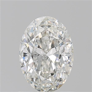 Picture of Natural Diamond 1.02 Carats, Oval with  Cut, H Color, SI2 Clarity and Certified by GIA
