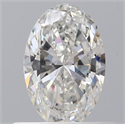 Natural Diamond 0.50 Carats, Oval with  Cut, G Color, VS2 Clarity and Certified by GIA