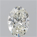 Natural Diamond 0.90 Carats, Oval with  Cut, J Color, VS1 Clarity and Certified by GIA