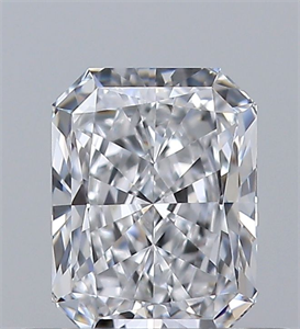 Picture of Natural Diamond 0.50 Carats, Radiant with  Cut, D Color, VVS2 Clarity and Certified by GIA