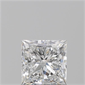Natural Diamond 1.03 Carats, Princess with  Cut, F Color, VS2 Clarity and Certified by GIA