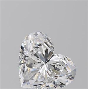 Picture of Natural Diamond 3.01 Carats, Heart with  Cut, D Color, VVS2 Clarity and Certified by GIA