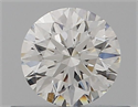 Diamante Natural 0.42 quilates, Redondo , Color F, claridad IF y certificado GIA