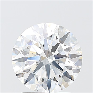 Picture of Lab Grown Diamond 2.09 Carats, Round with Ideal Cut, E Color, VVS1 Clarity and Certified by IGI