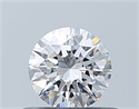 Natural Diamond 0.40 Carats, Round with Excellent Cut, D Color, VVS2 Clarity and Certified by GIA