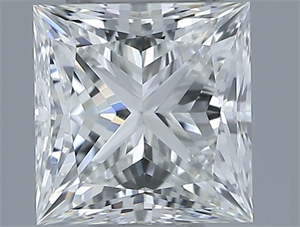 Picture of Natural Diamond 0.70 Carats, Princess with  Cut, G Color, VS1 Clarity and Certified by GIA