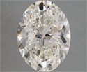 Natural Diamond 4.50 Carats, Oval with  Cut, H Color, VS1 Clarity and Certified by GIA