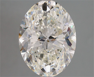 Picture of Natural Diamond 4.50 Carats, Oval with  Cut, H Color, VS1 Clarity and Certified by GIA
