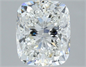 Natural Diamond 2.80 Carats, Cushion with  Cut, G Color, VS2 Clarity and Certified by GIA