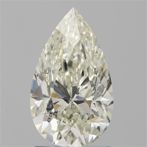 Picture of Natural Diamond 1.70 Carats, Pear with  Cut, K Color, SI2 Clarity and Certified by GIA